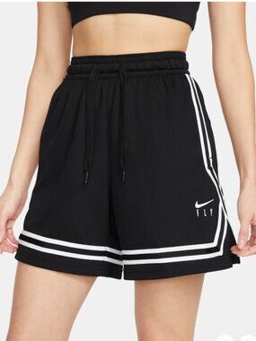 Nike Tempo Running Shorts Black White | Dri-FIT Athletic Gym Shorts | L
